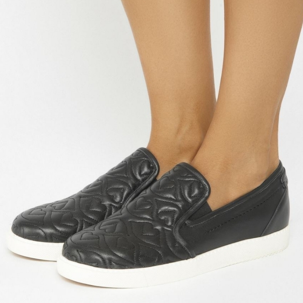 See By Chloe Black Leather Slip‎ On Sneaker